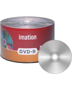 50 Pack Imation DVD-R 16X 4.7GB/120Min Branded Logo Blank Media Recordable Movie Data Disc