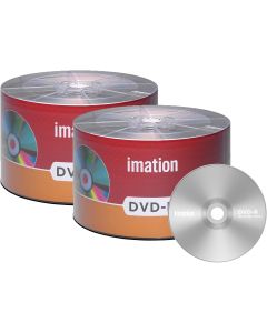 100 Pack Imation DVD-R 16X 4.7GB/120Min Branded Logo Blank Media Recordable Movie Data Disc