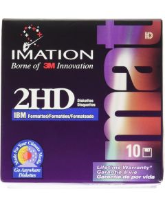3.5 Inch Floppy Diskettes, IBM-Formatted, DS/HD, 10/Box